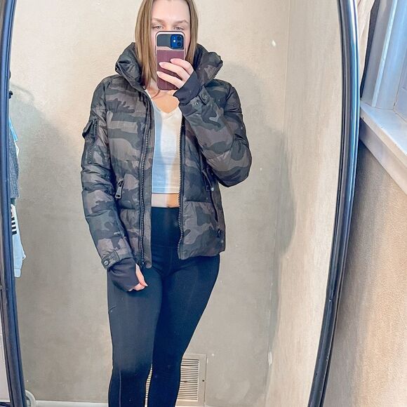 SAM Camo Freestyle Down Puffer Jacket M - Picture 12 of 12